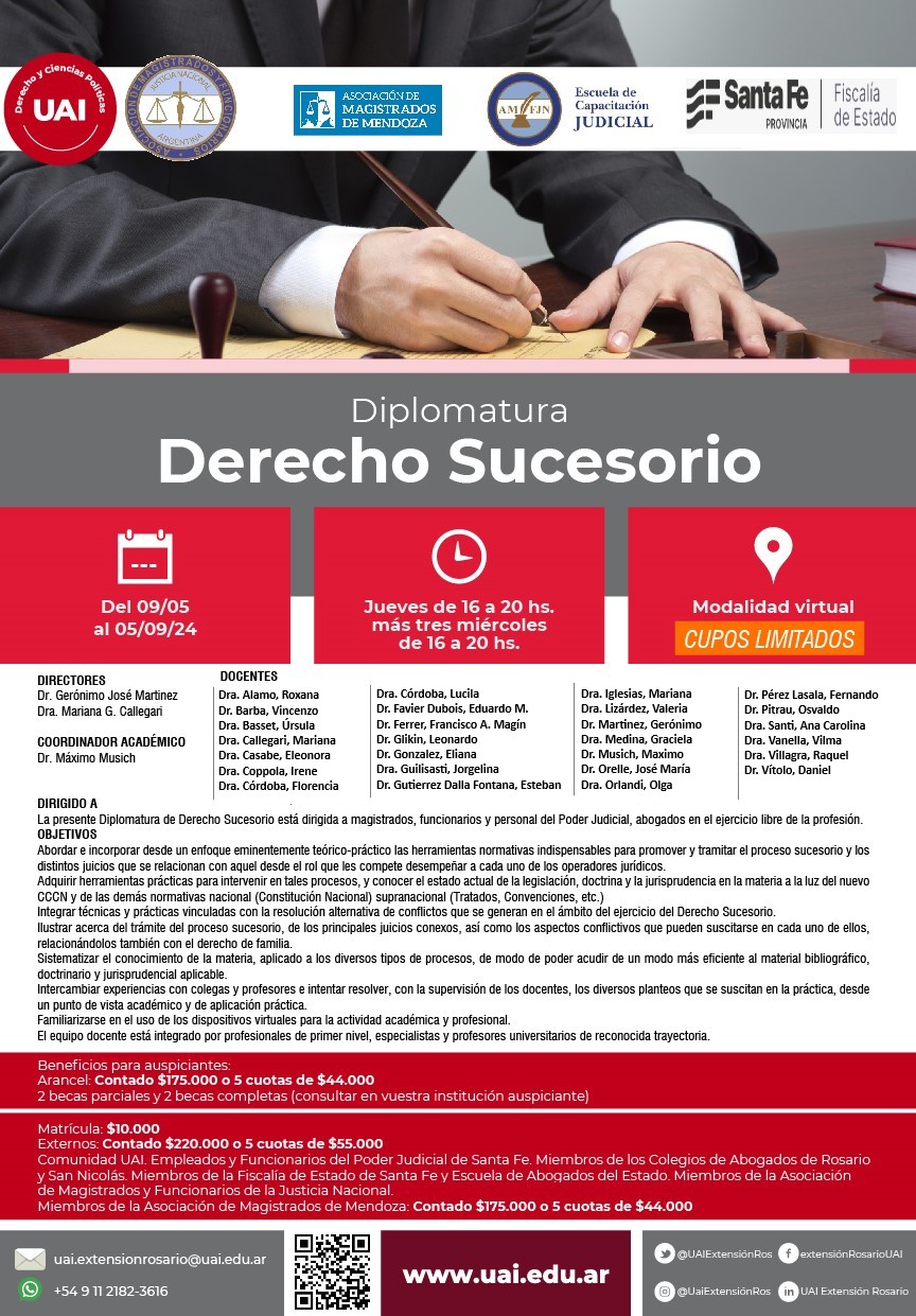 Diplomatura en Derecho Sucesorio  - UAI